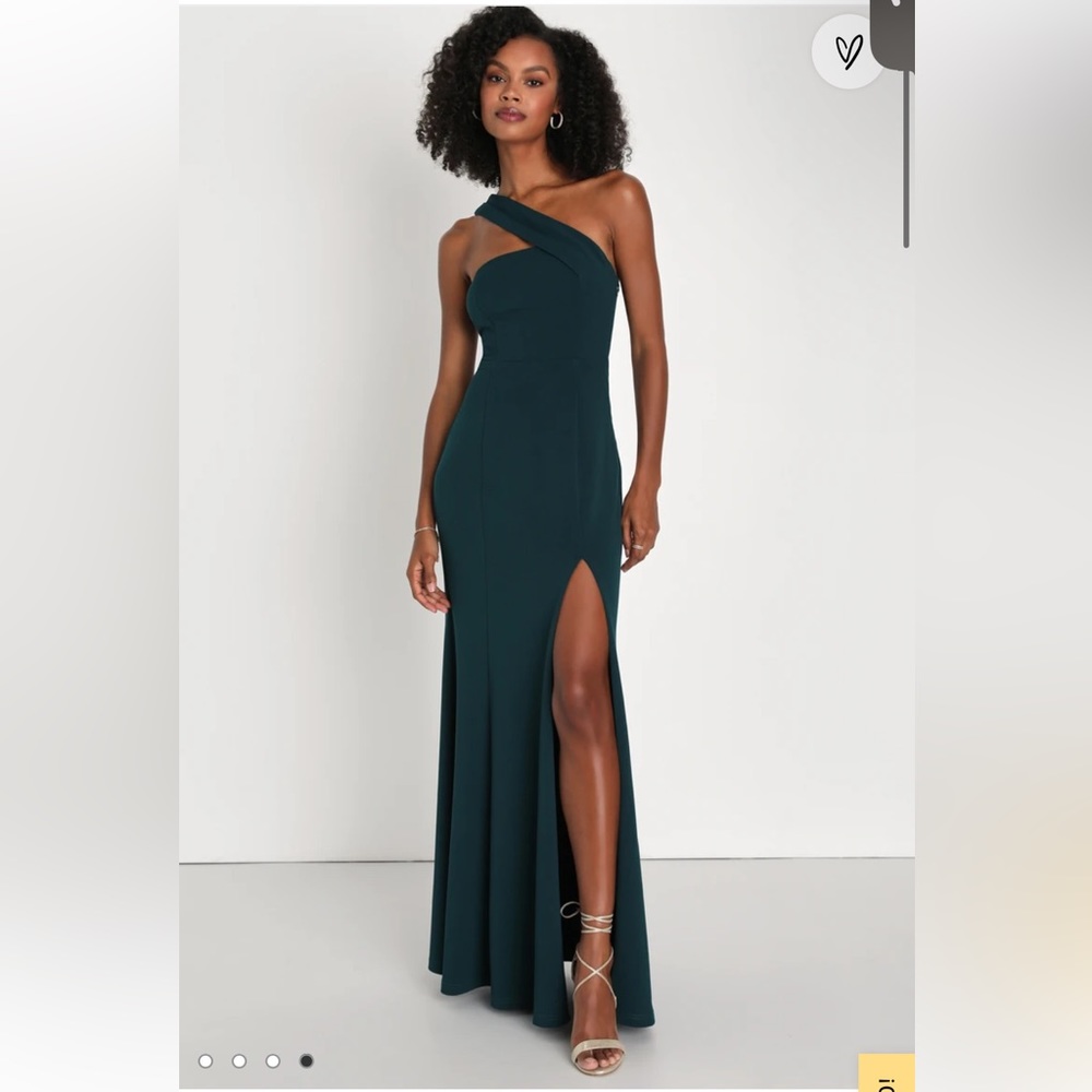 NWOT lulus emerald green bridesmaid dress